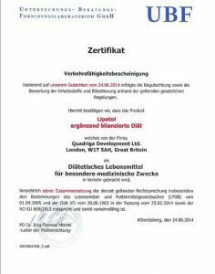 Verkehrsfähigkeitsbescheinigung